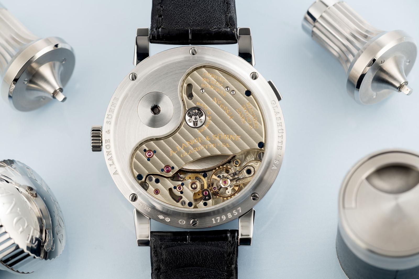 A. Lange & Sohne Lange 31 with winding key