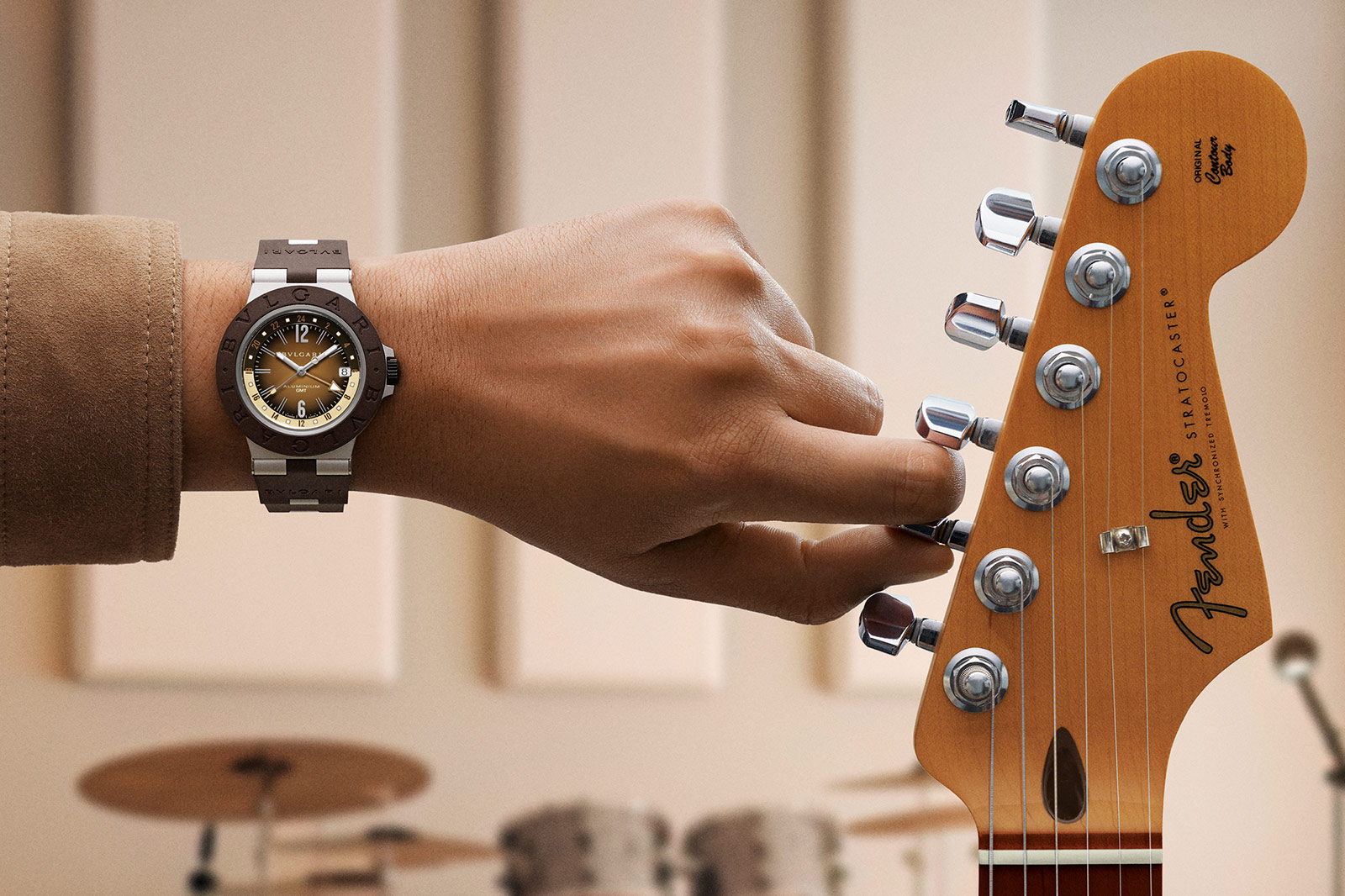 Bulgari Strum Up a Storm with Aluminium GMT x Fender Limited Edition