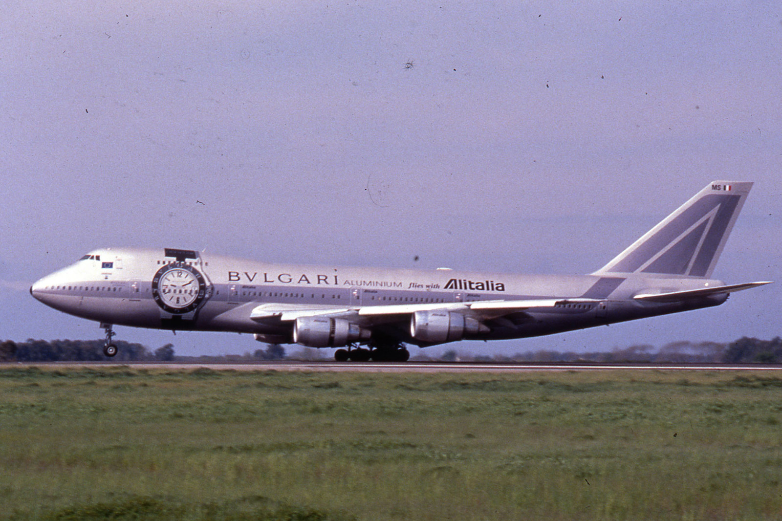 Bvlgari Aluminium Alitalia Boeing 747 Advert 1998