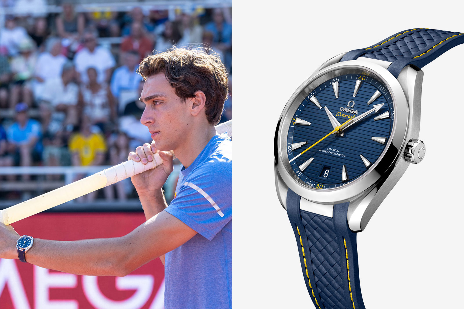 Omega Launch Seamaster Aqua Terra Inspired by Armand “Mondo” Duplantis