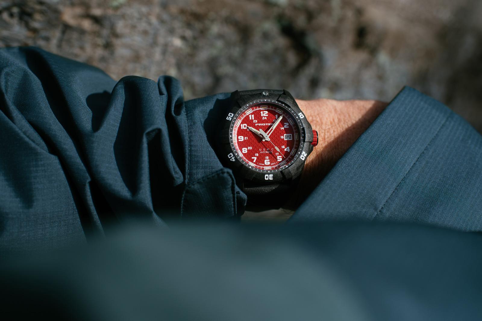 ProTek Watches Automatic Carbon Composite Usmc Dive Series