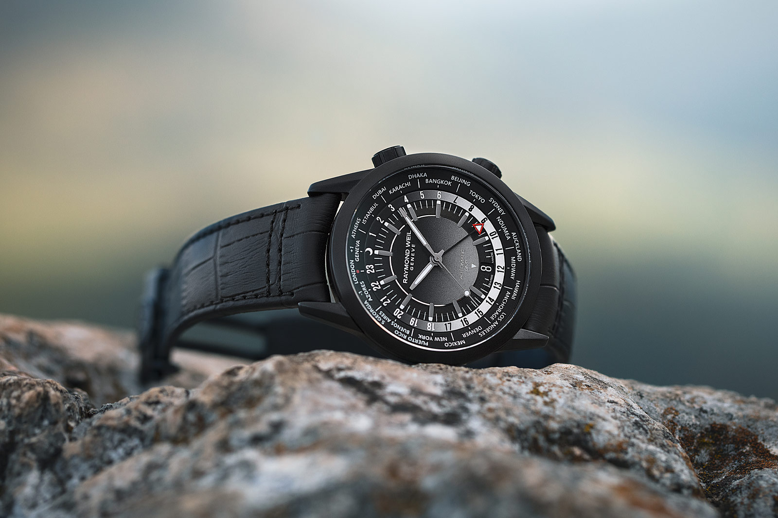 Raymond Weil Unleash Freelancer GMT and GMT Worldtimer with New Gradient Dials