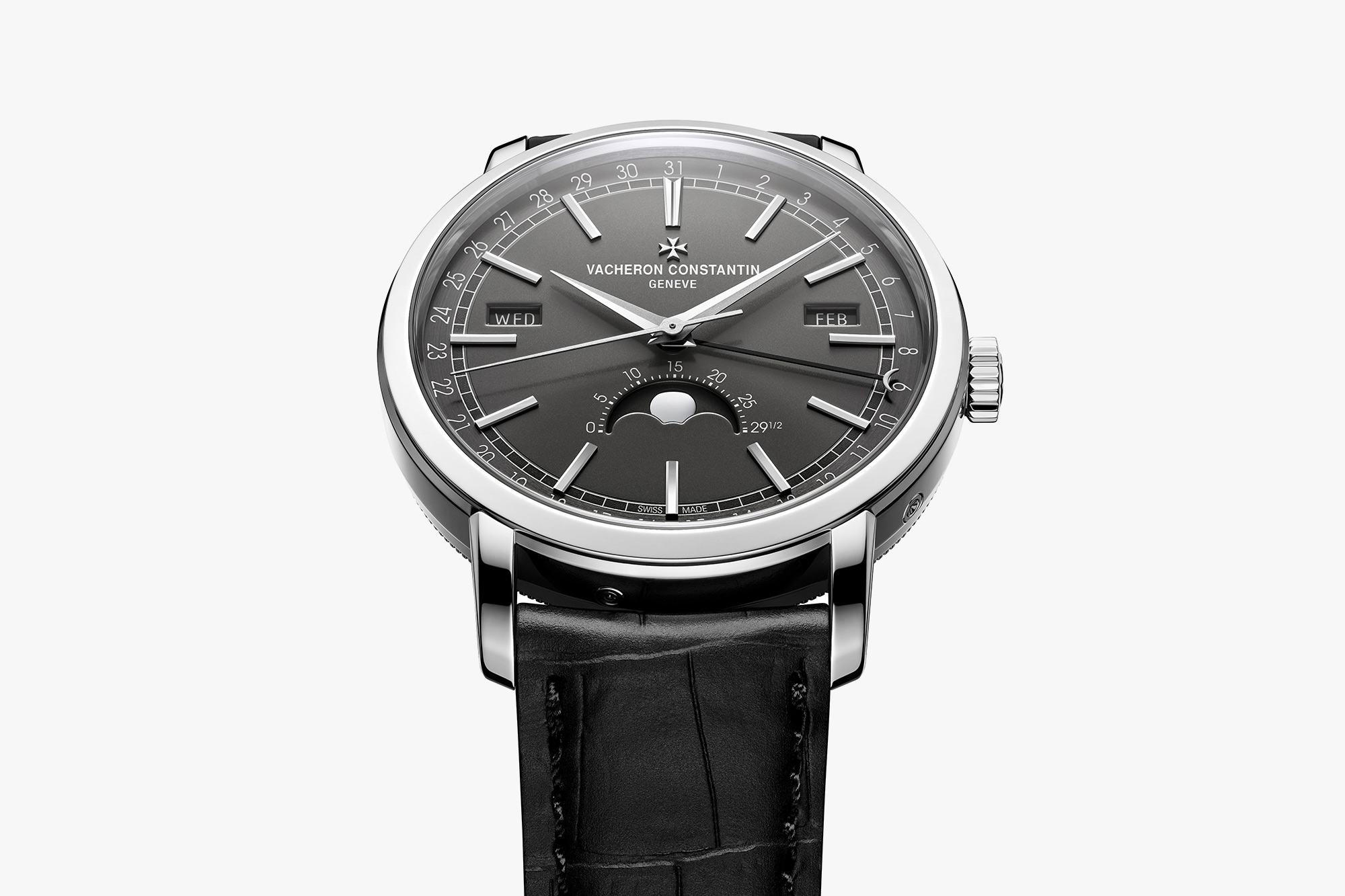 Vacheron Constantin Dress Their Traditionnelle Complete Calendar in White Gold