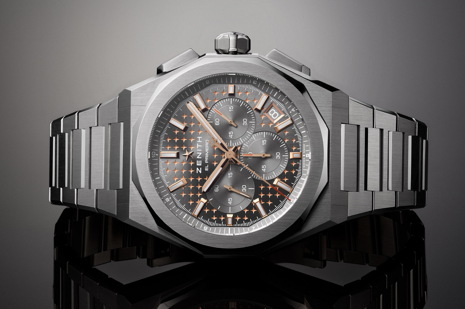 Zenith Launch Defy Skyline Chronograph Boutique Edition in Grey and Gold